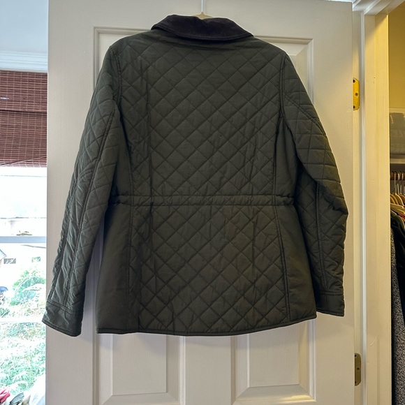 Barbour Quilted Penshaw Wax Jacket Womens US 8 - Picture 2 of 5